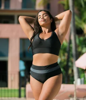Black Colorblock Bottom (XL, XXL) - Final Sale