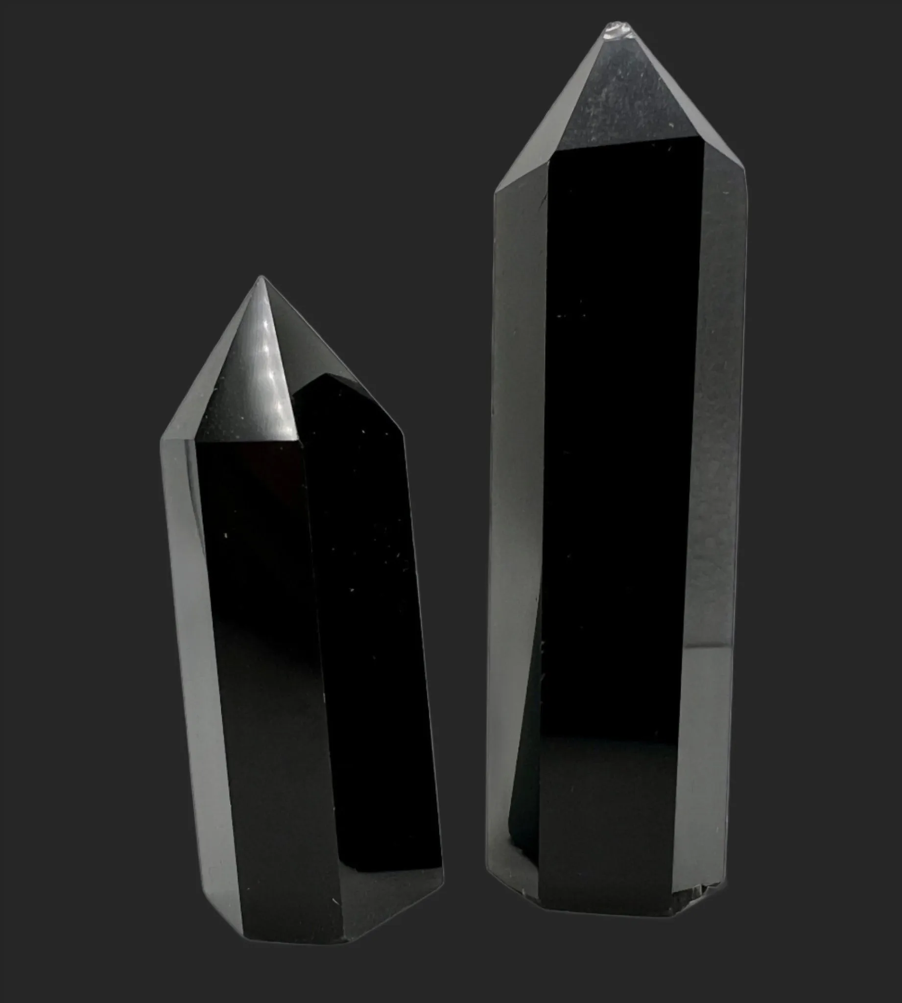 Black Obsidian Tower - Faceted