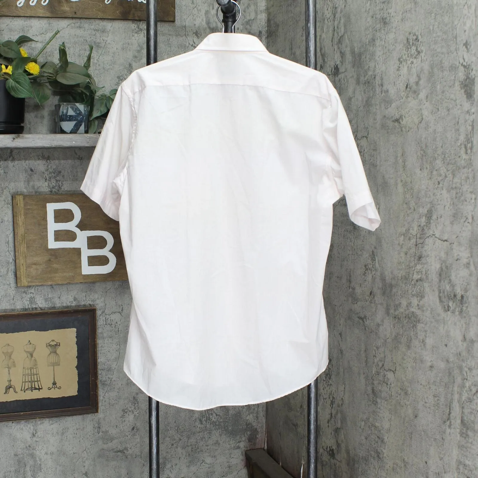 Blair Mens Short Sleeve Dress Shirt with Pocket Light Pink 16 1/2 - SS