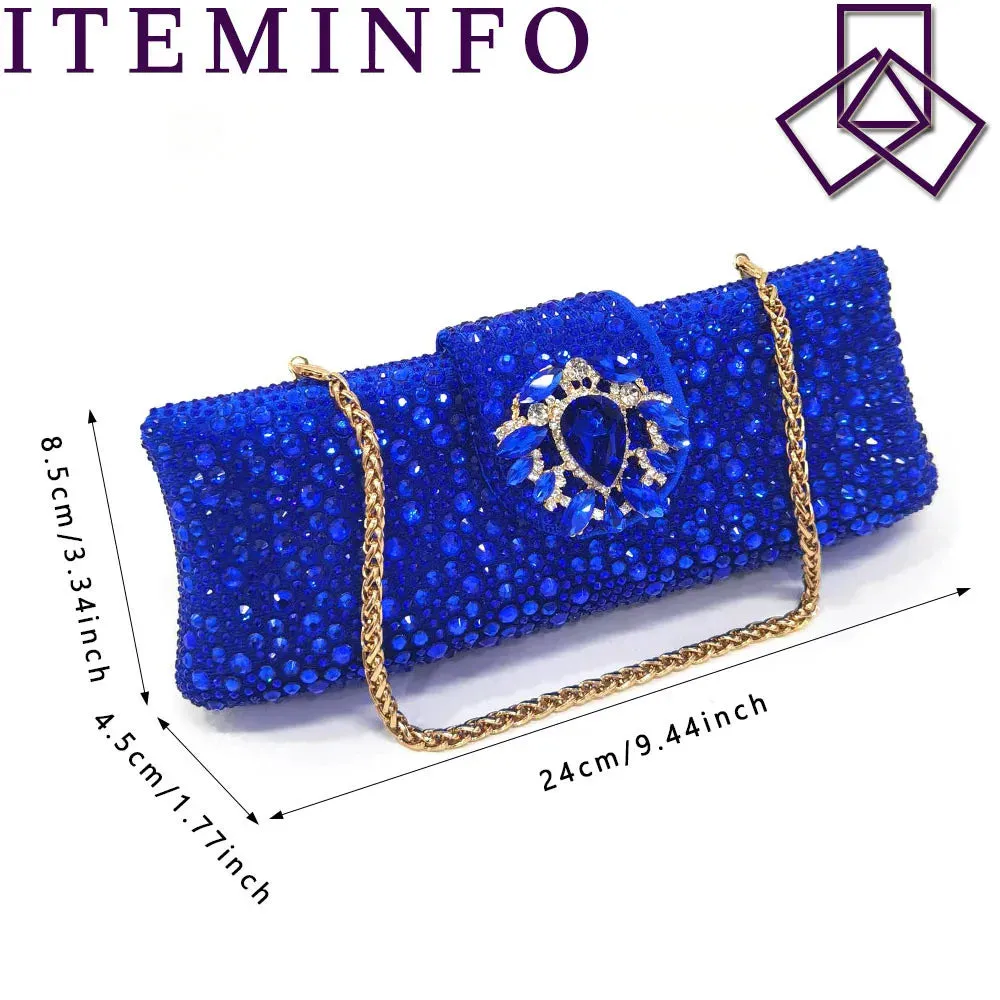 Blue Color Italian Design Party Shoes With Matching Clutch Bag Hot African Wedding With Women Heel Shoes And Bag Set Party