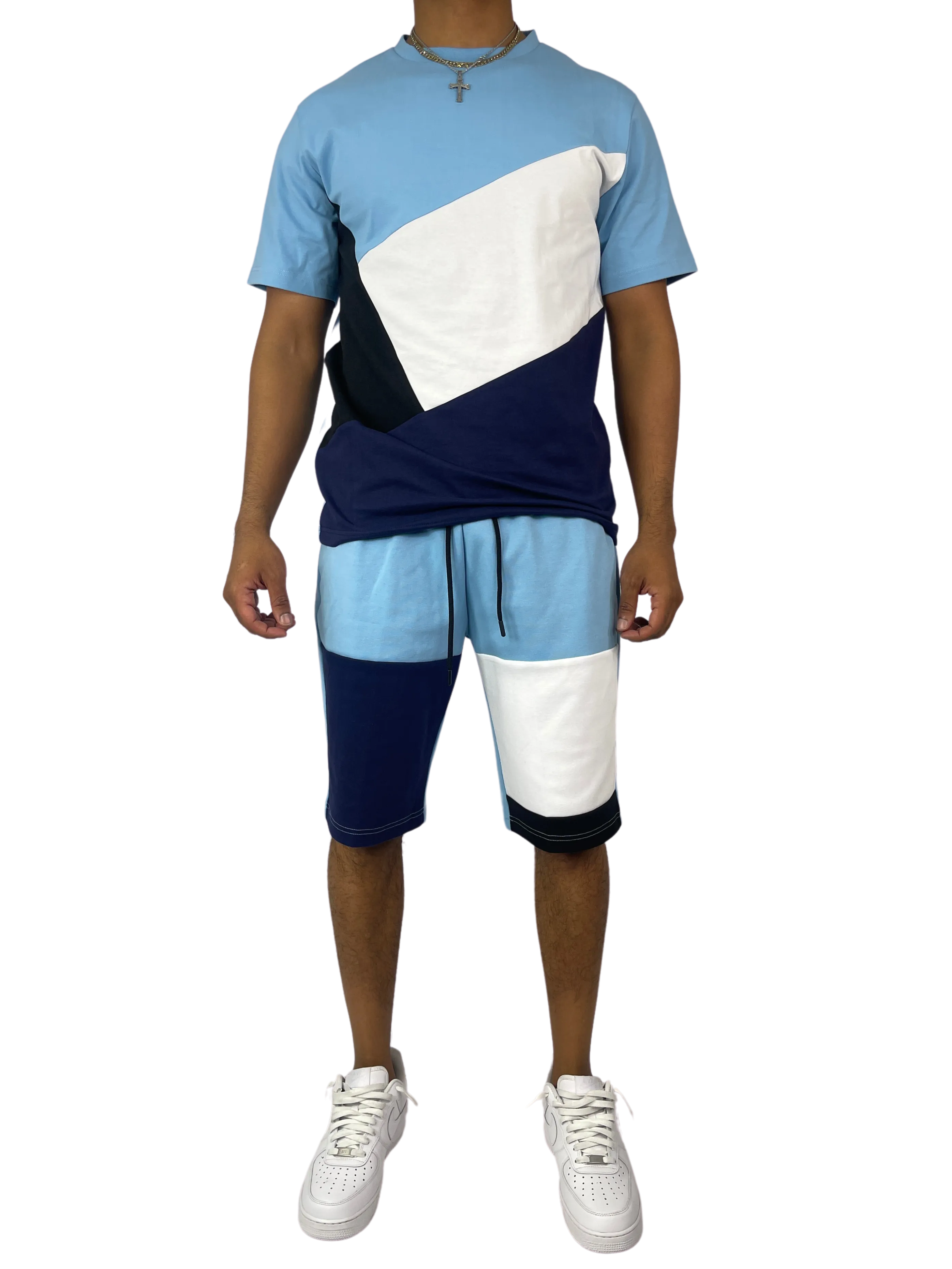 BT-BT229500-Colorblock Short Set