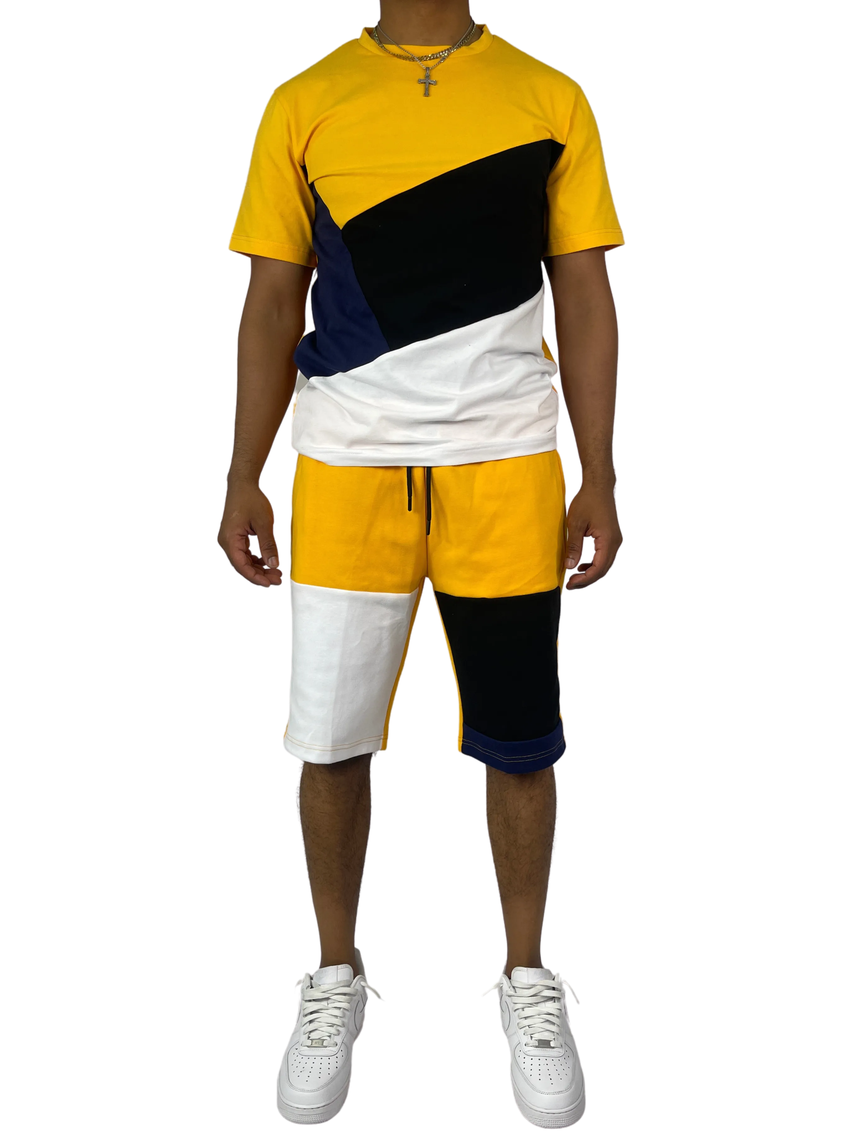 BT-BT229500-Colorblock Short Set
