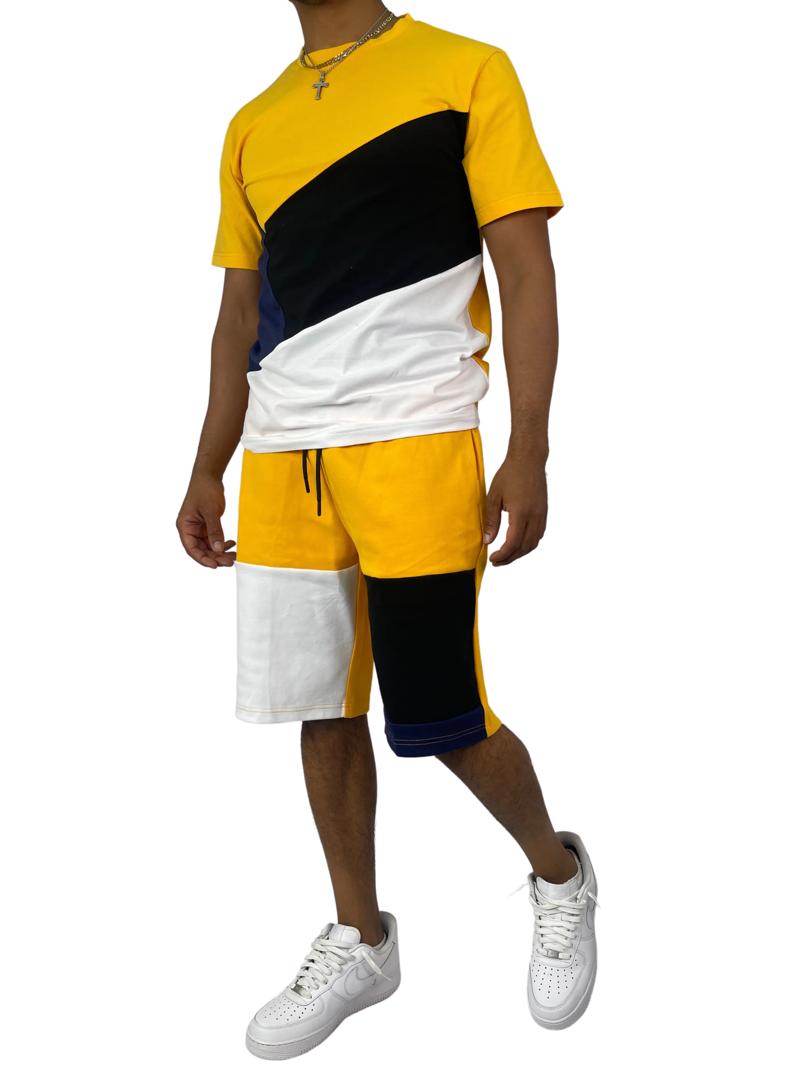 BT-BT229500-Colorblock Short Set