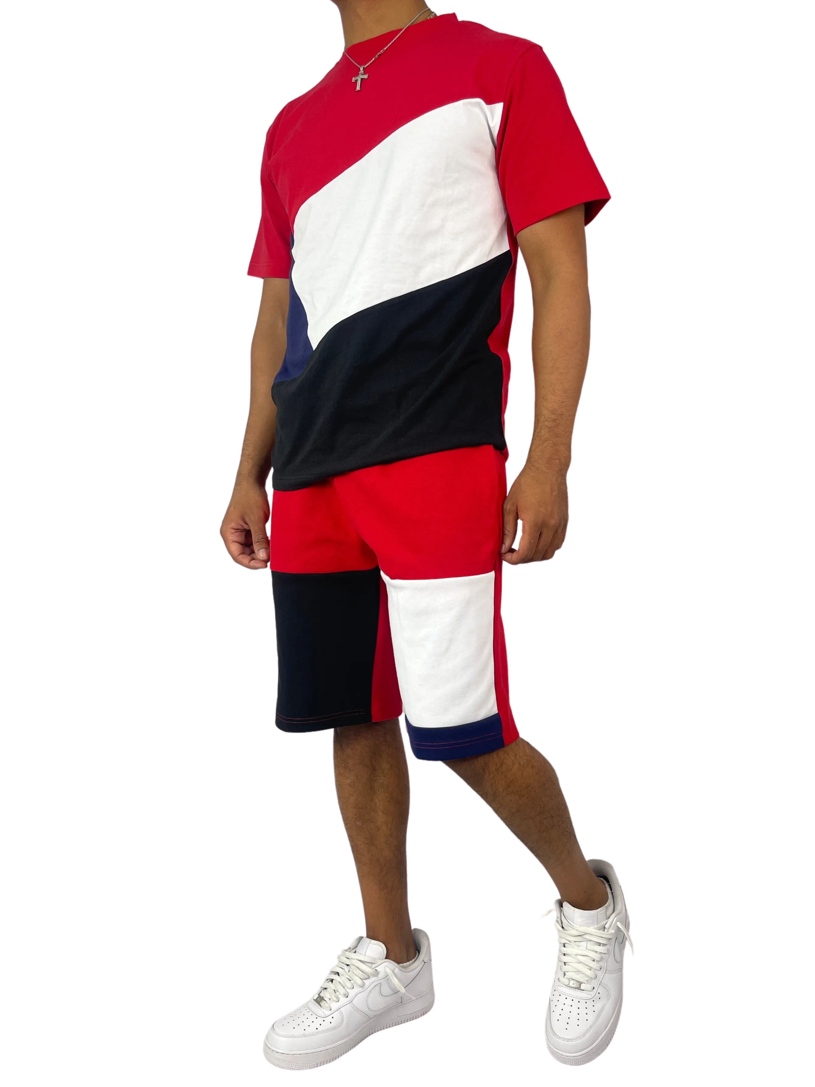 BT-BT229500-Colorblock Short Set
