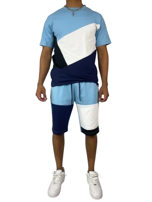 BT-BT229500-Colorblock Short Set