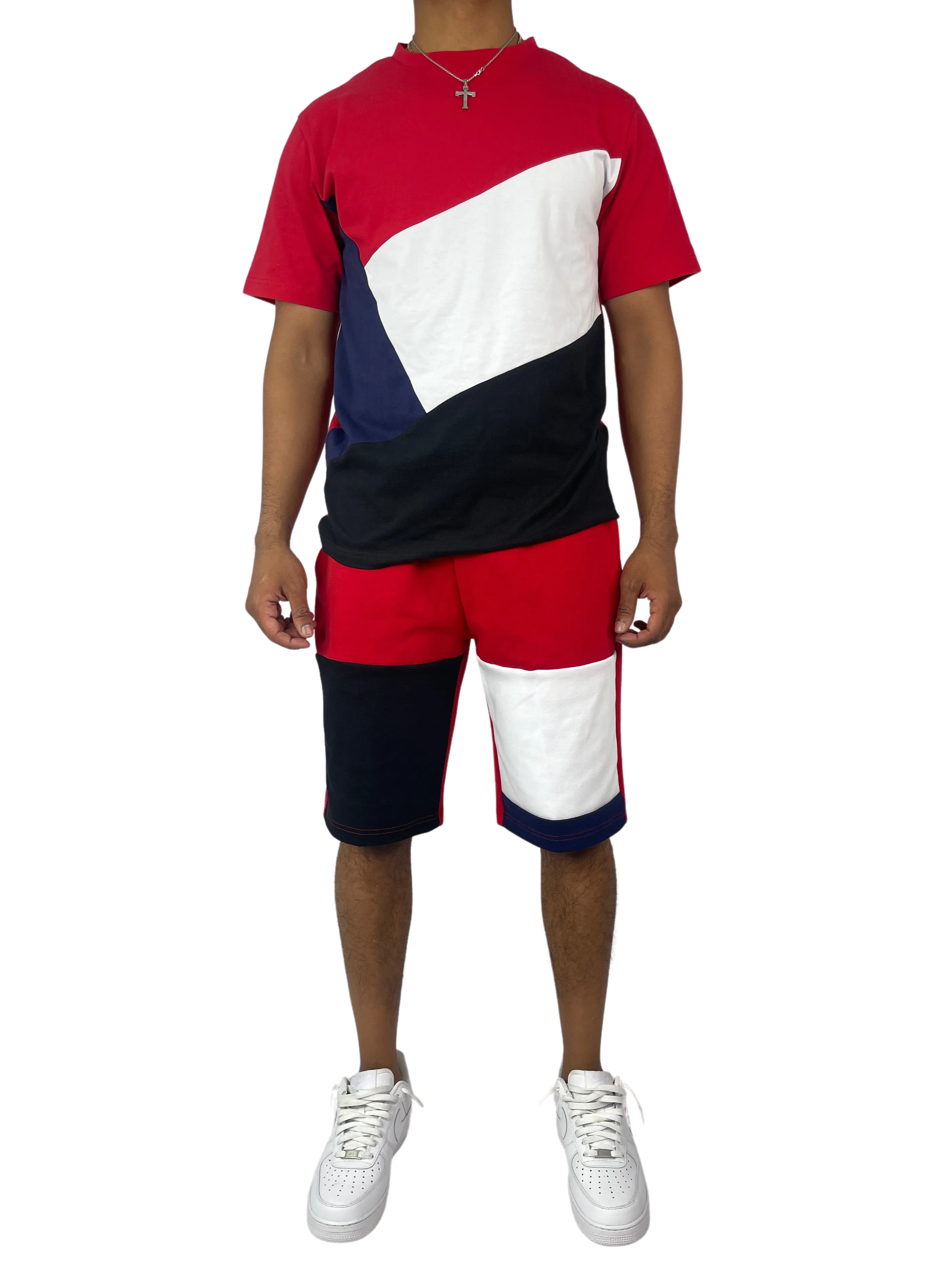 BT-BT229500-Colorblock Short Set