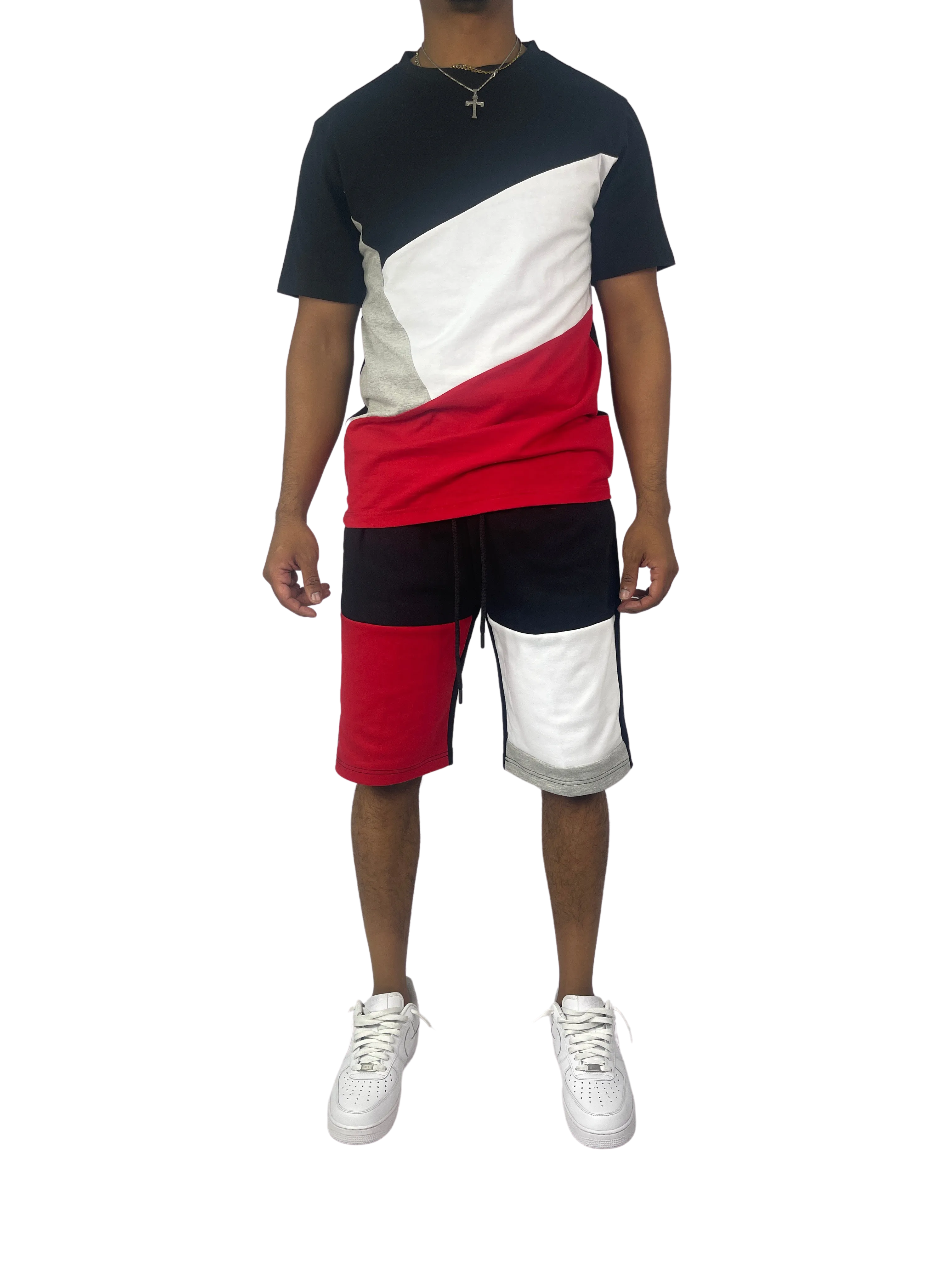 BT229500: Colorblock Shorts Set