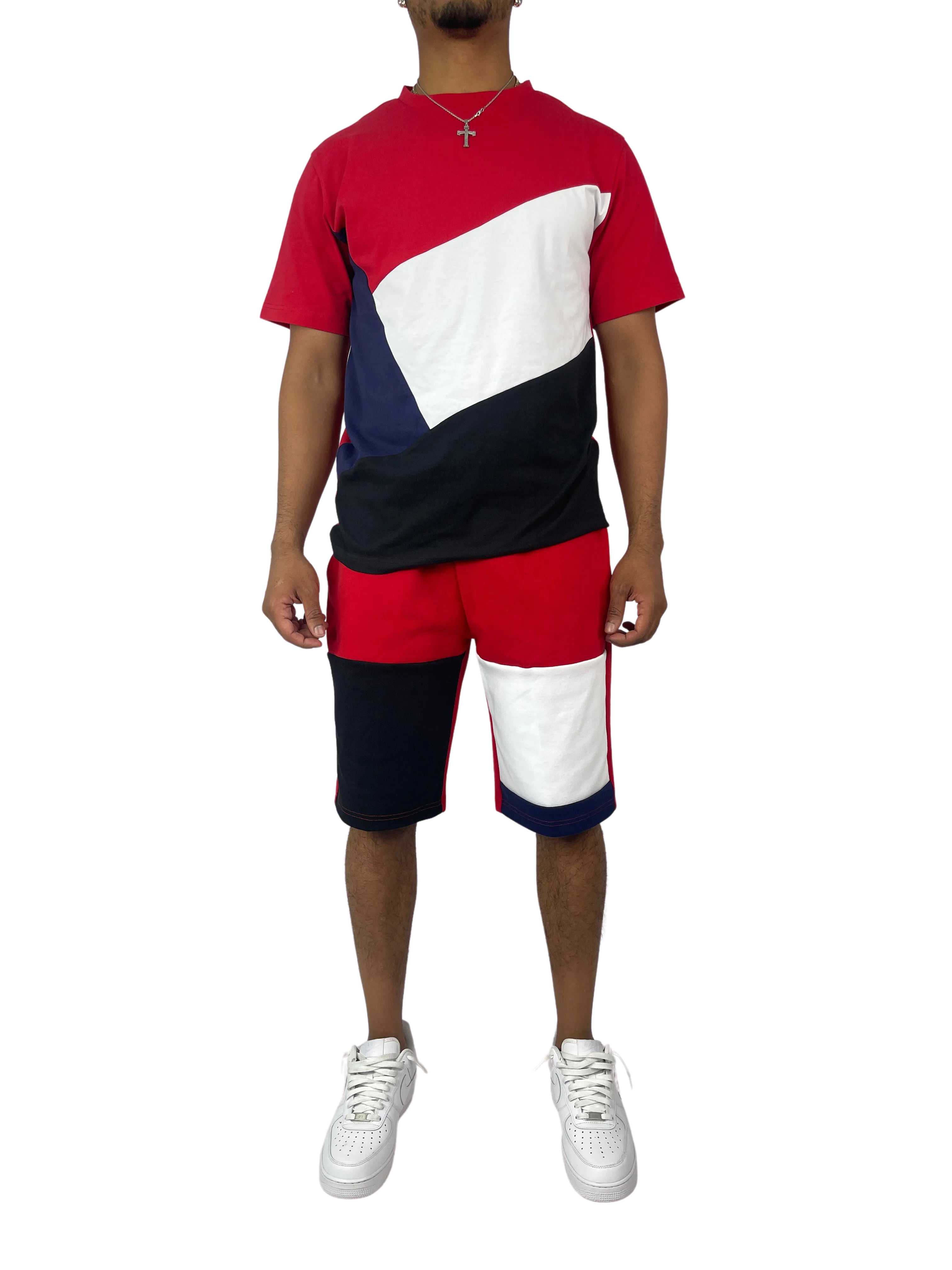 BT229500: Colorblock Shorts Set