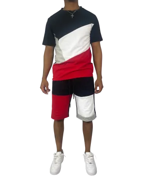 BT229500: Colorblock Shorts Set