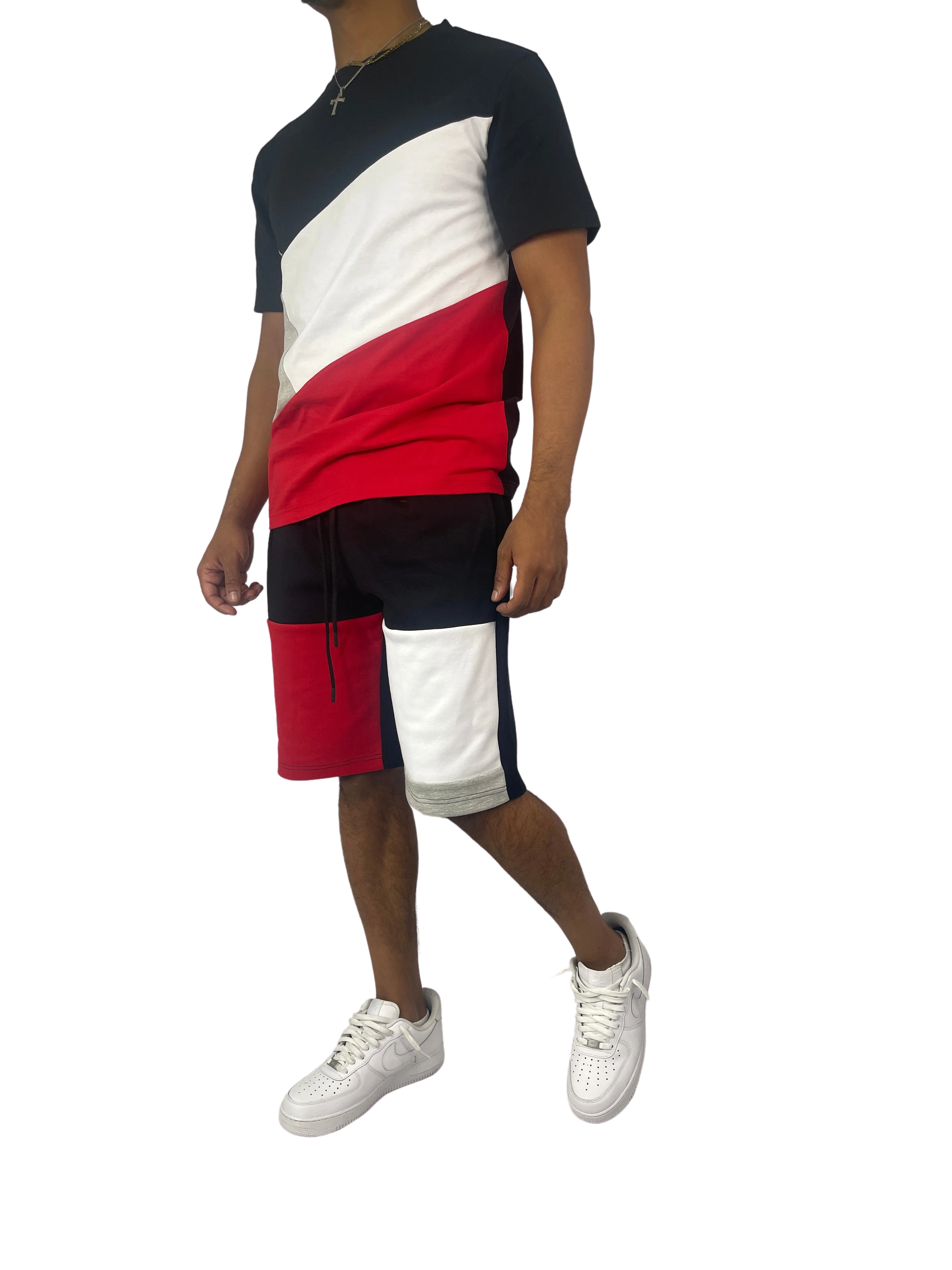BT229500: Colorblock Shorts Set