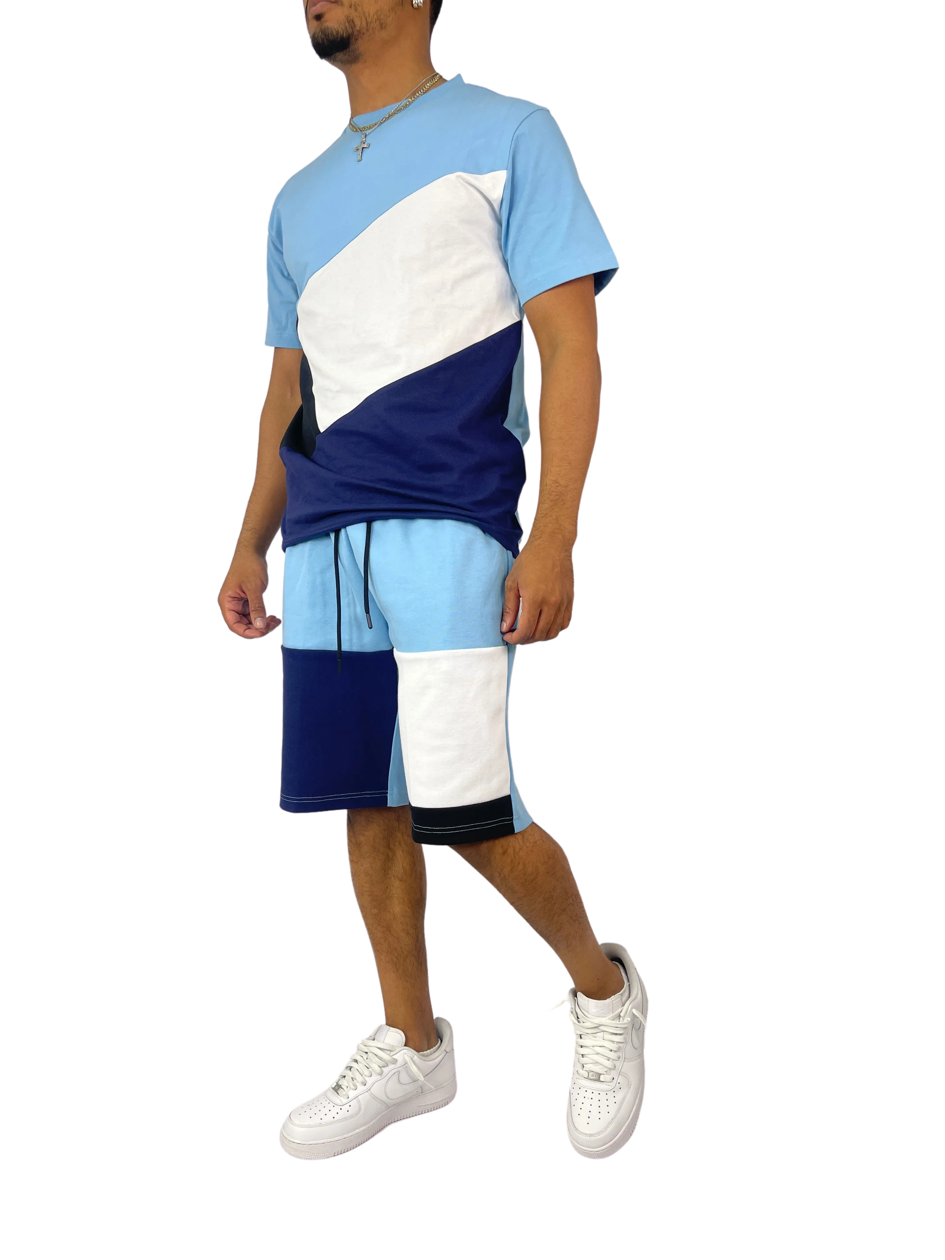BT229500: Colorblock Shorts Set
