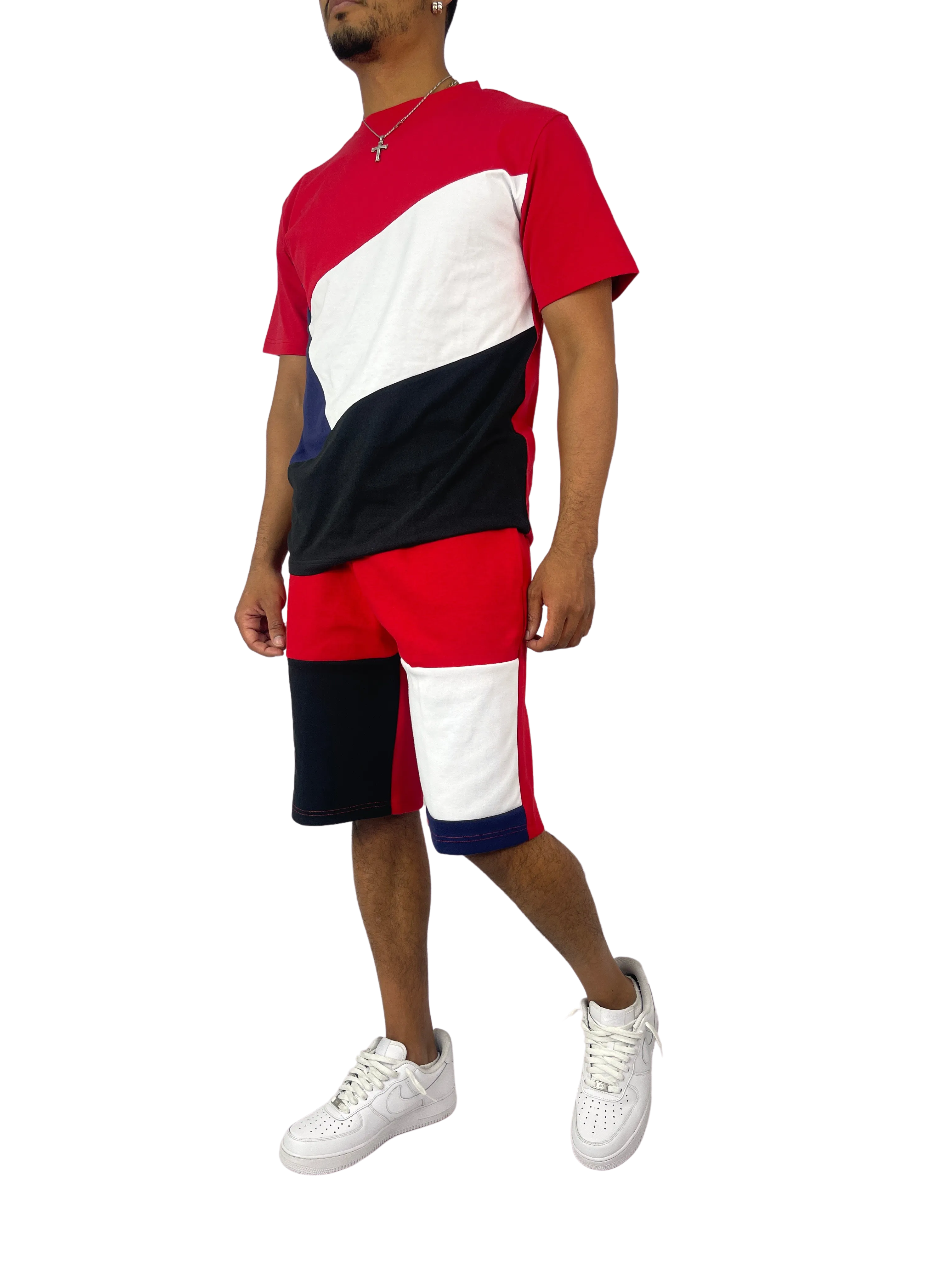 BT229500: Colorblock Shorts Set