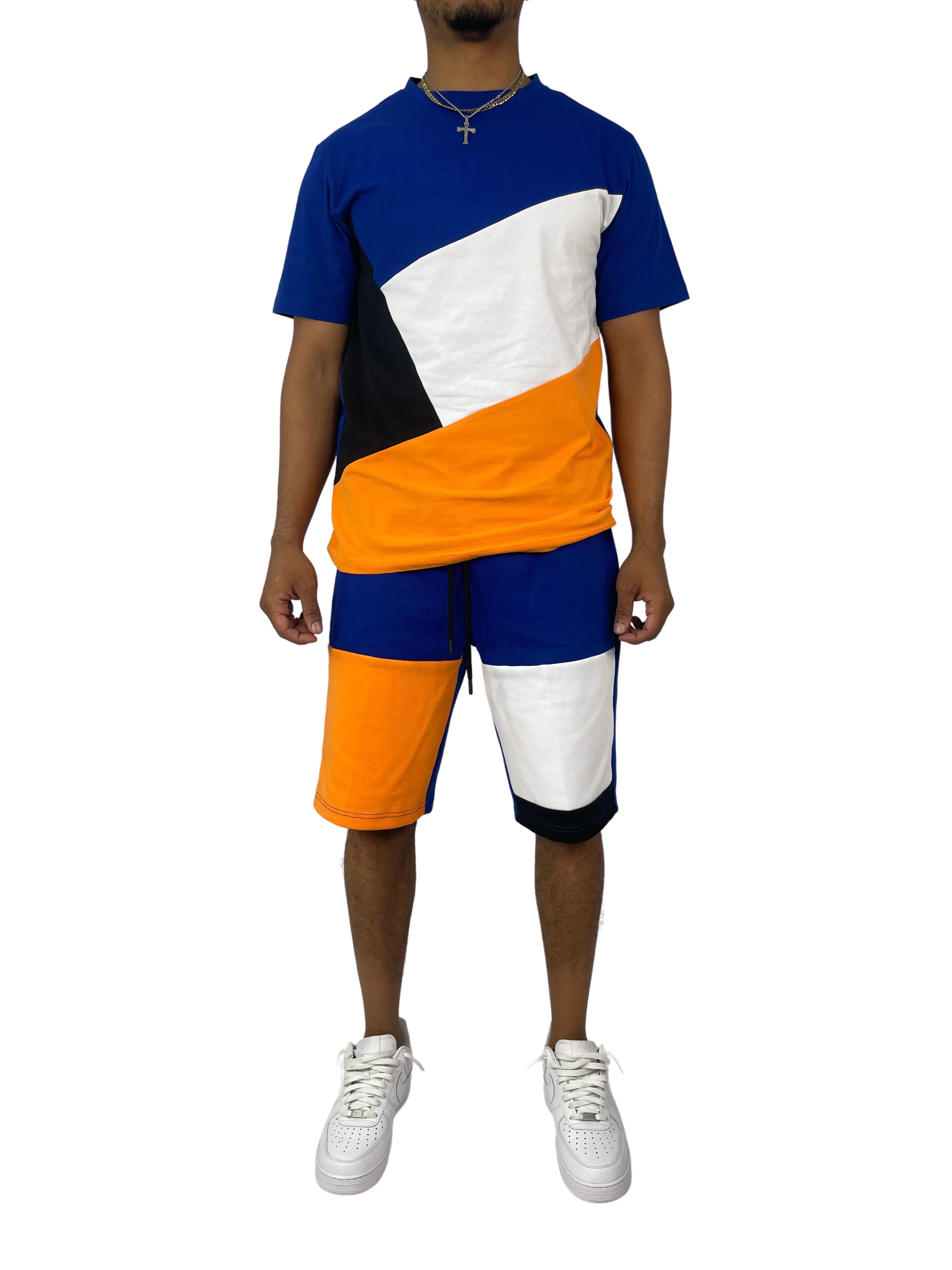 BT229500: Colorblock Shorts Set