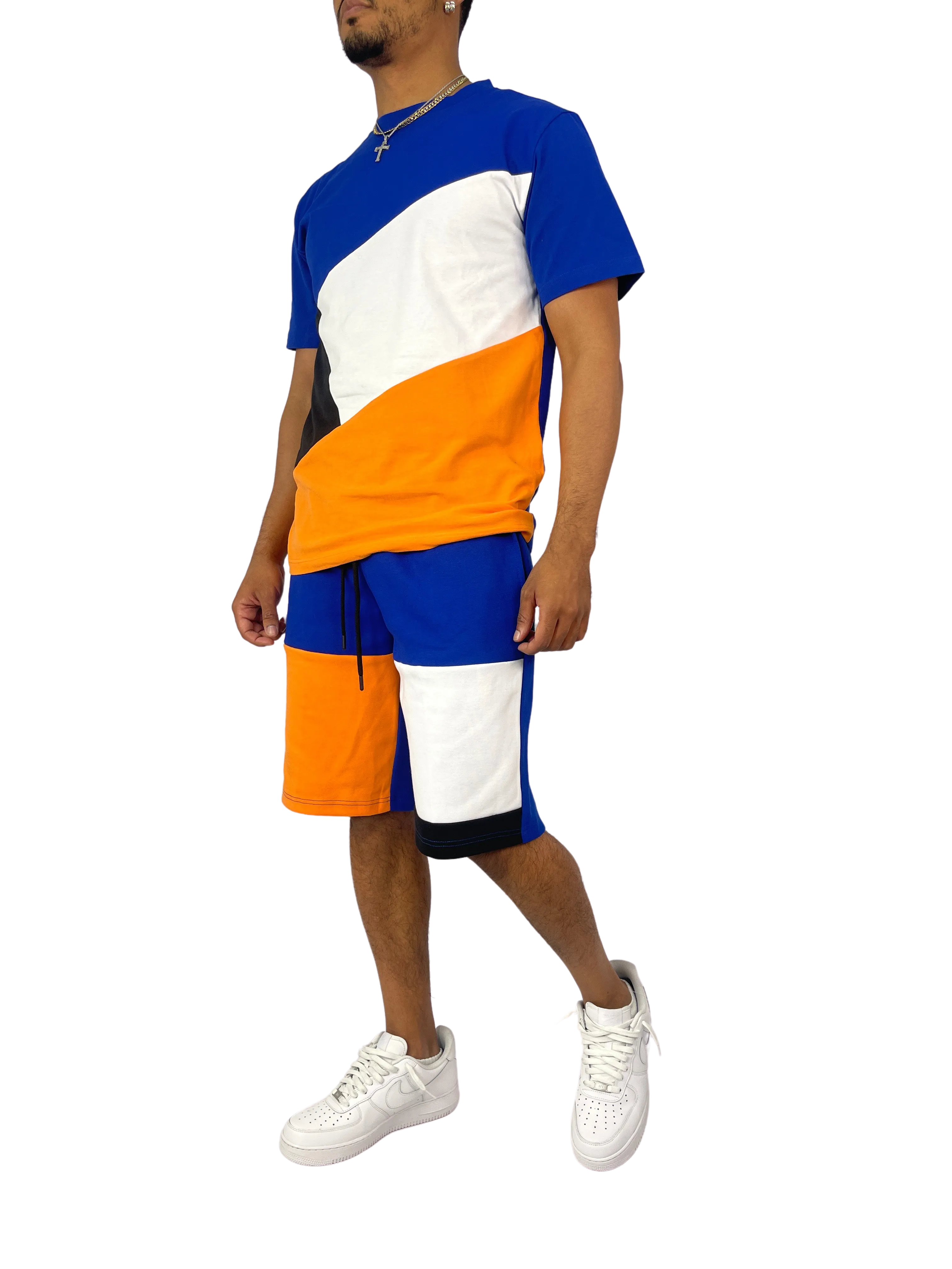 BT229500: Colorblock Shorts Set