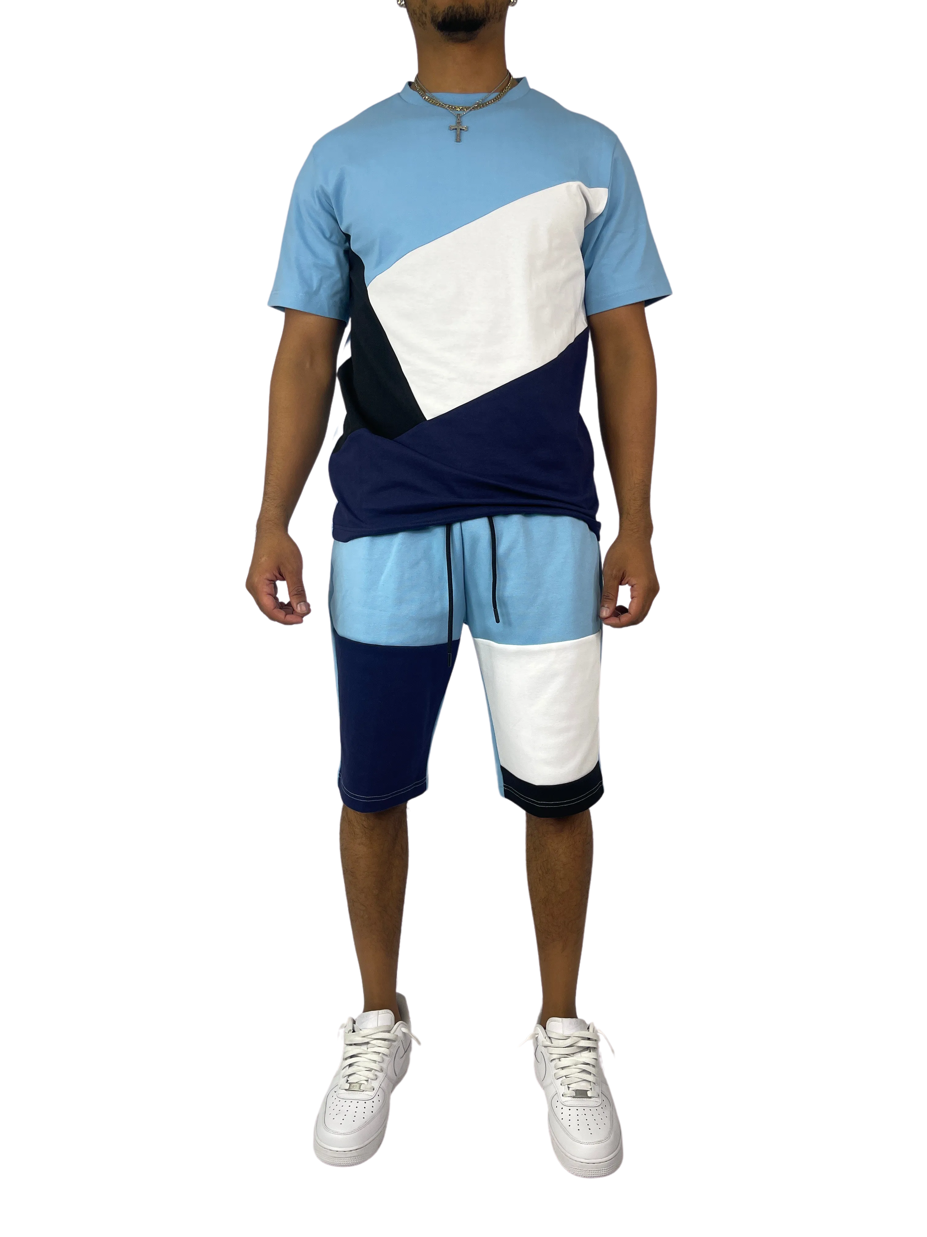 BT229500: Colorblock Shorts Set