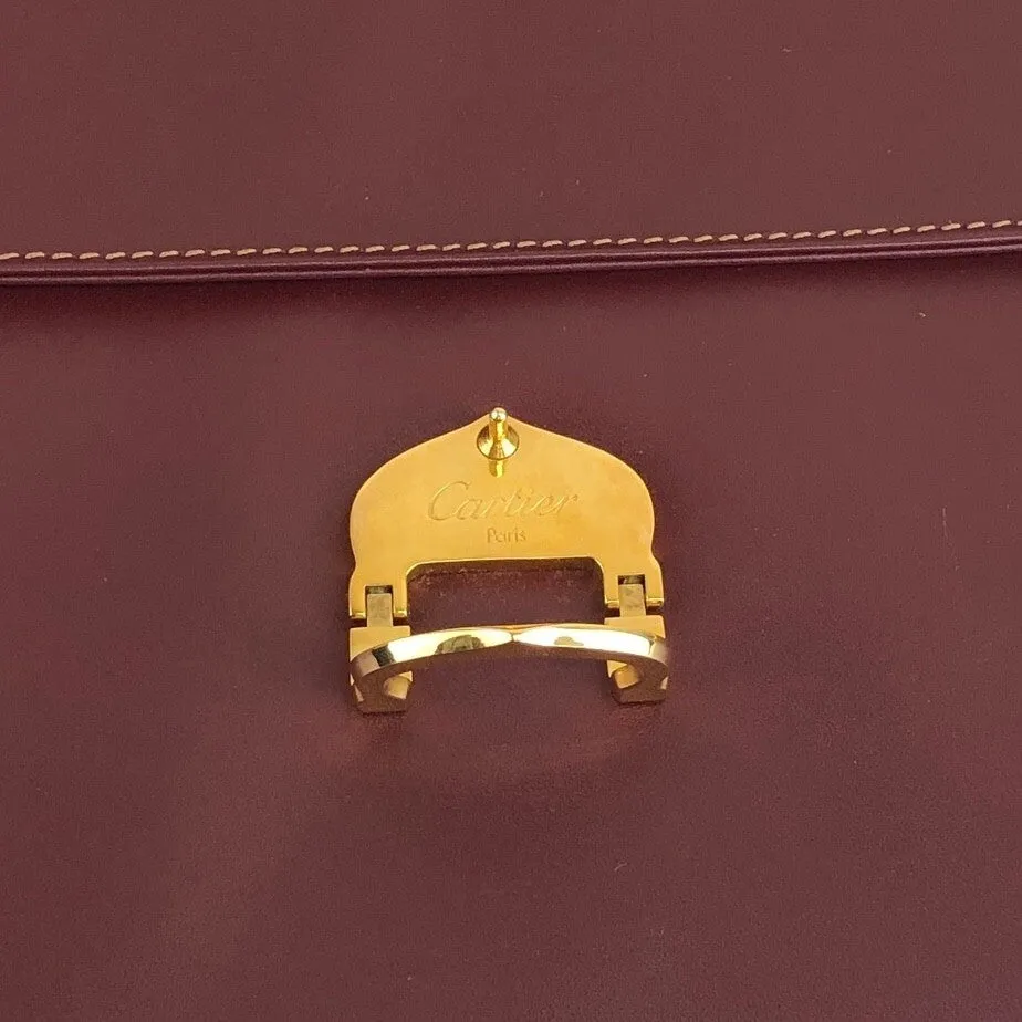 Cartier Shoulder bag Bordeaux Vintage r8tpmr
