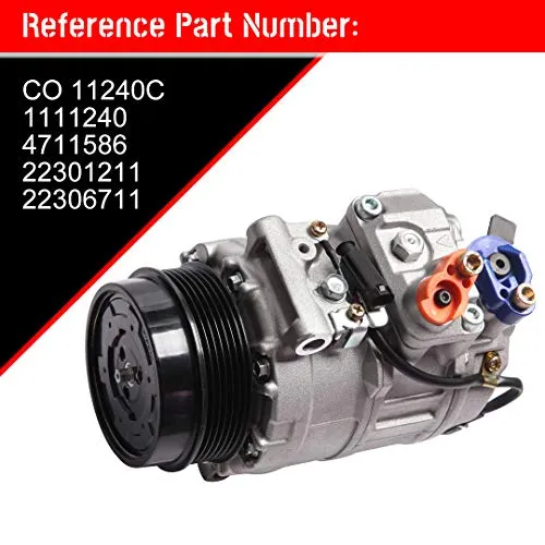 cciyu AC Compressor Fit for Mercedes-Benz S550 4.6L 5.5L 2007-2011 CO 11240C Air Conditioning Compressor Auto Repair Compressors Assembly