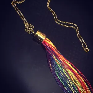 Celtic Rainbow Weaver Tassel