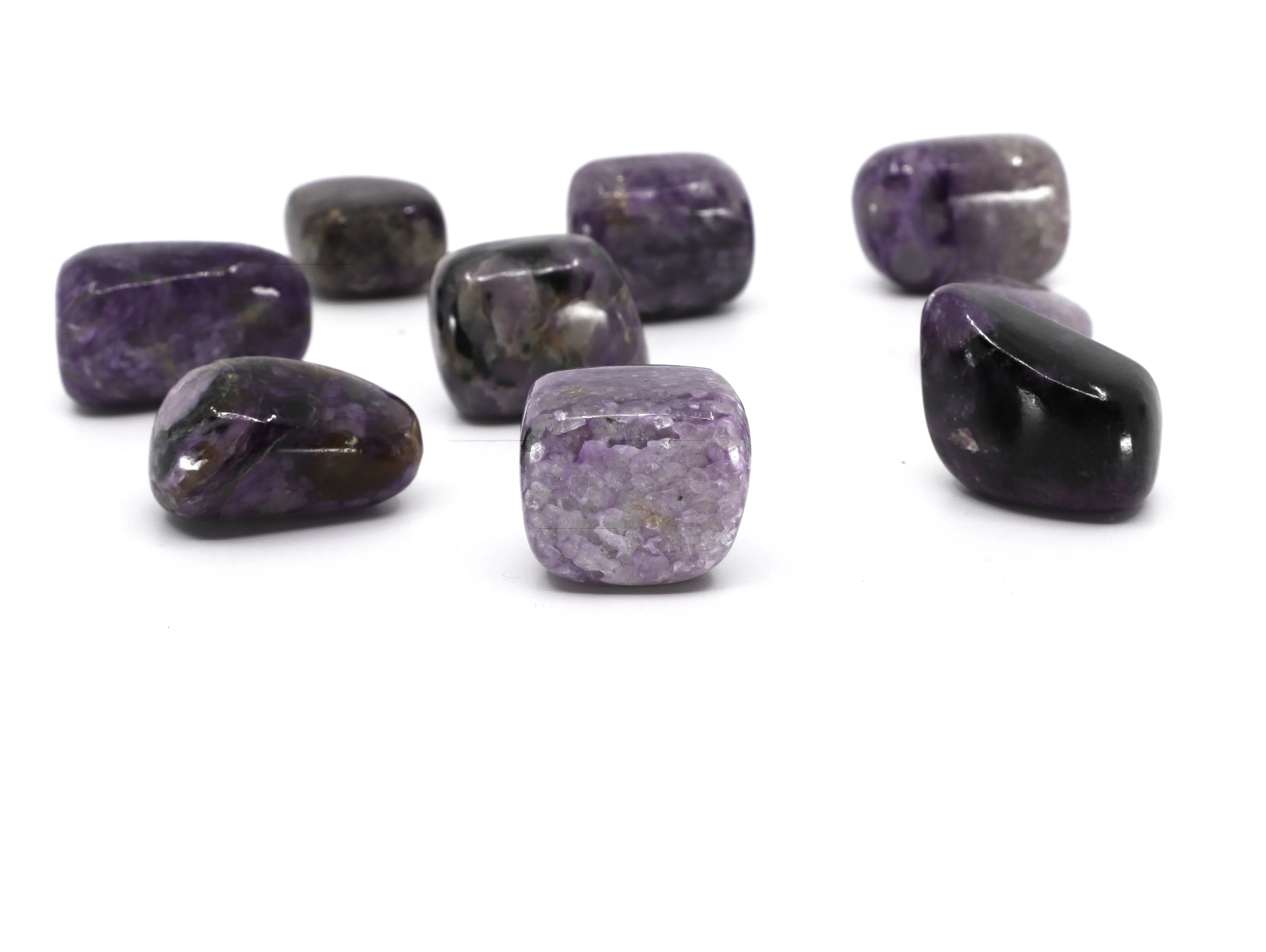 Charoite tumbles
