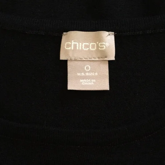 CHICO'S | Scarf-Detail Sweater Pullover Scarf Print