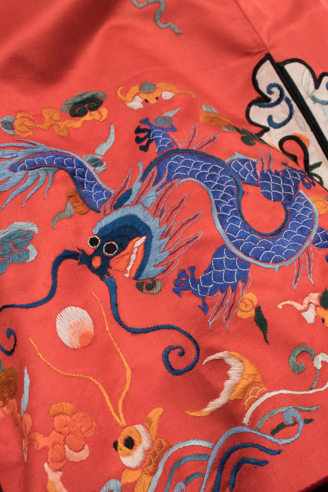 Chinese Dragon Carp Embroidered Jacket
