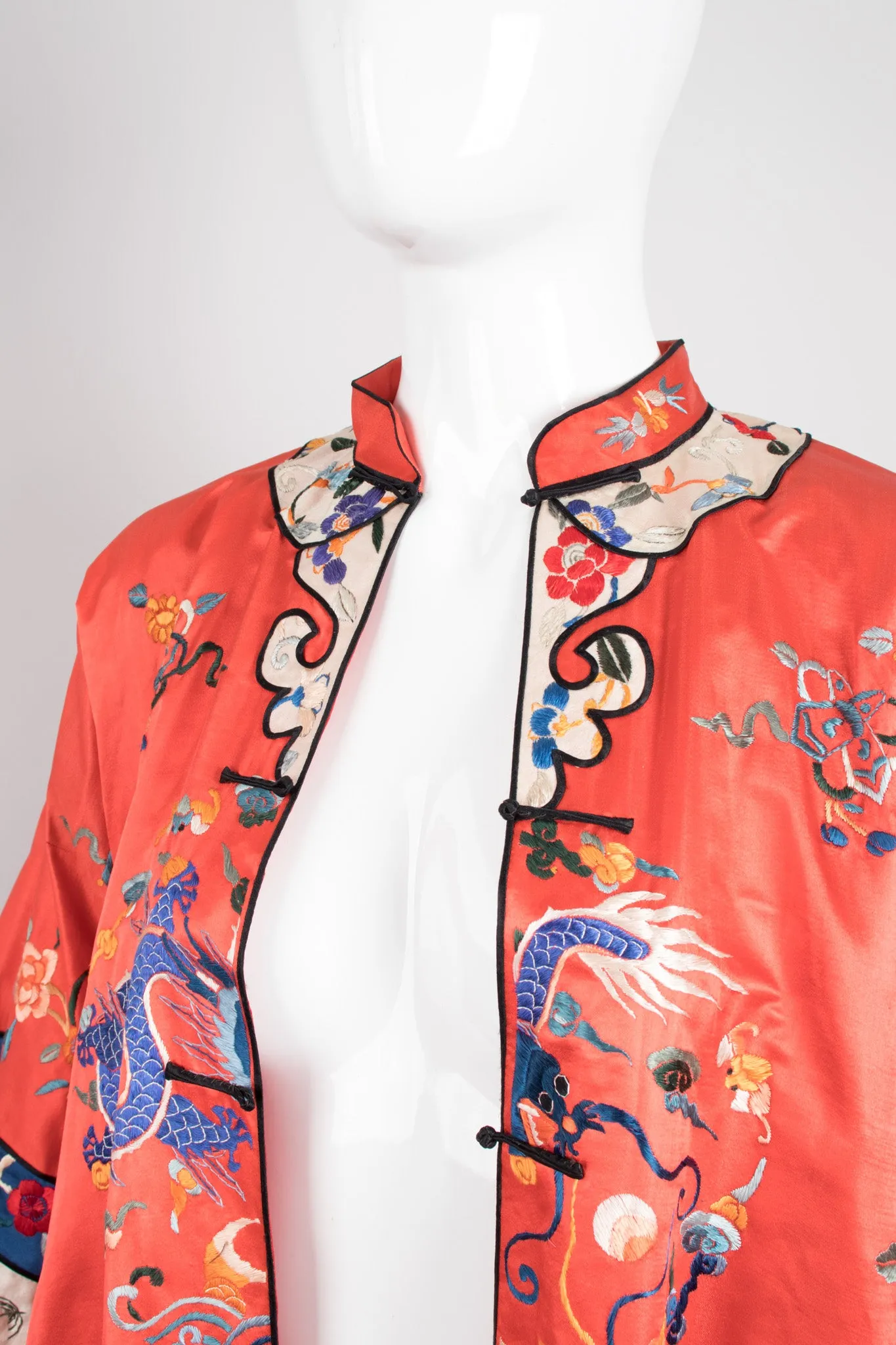 Chinese Dragon Carp Embroidered Jacket