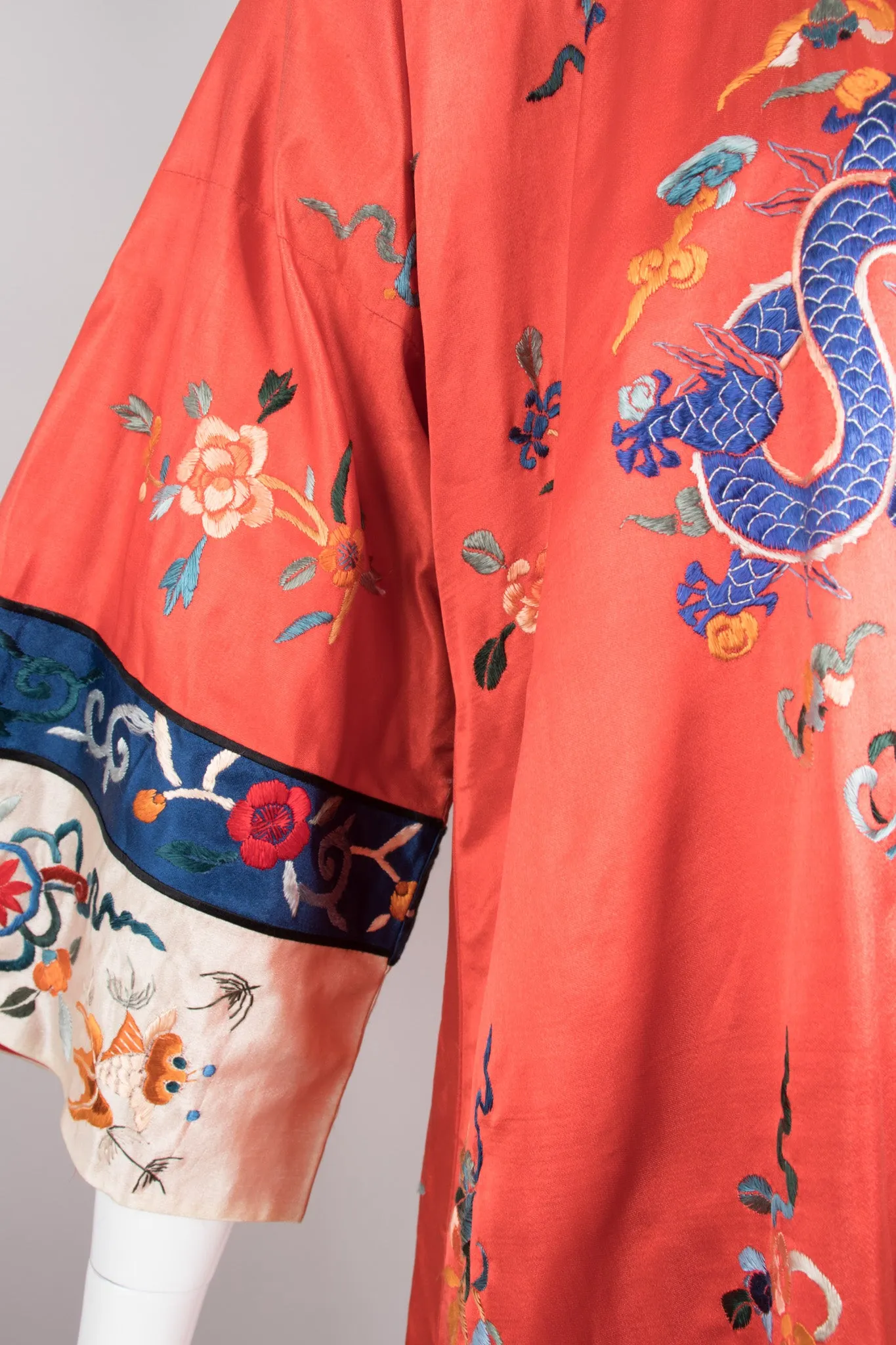 Chinese Dragon Carp Embroidered Jacket