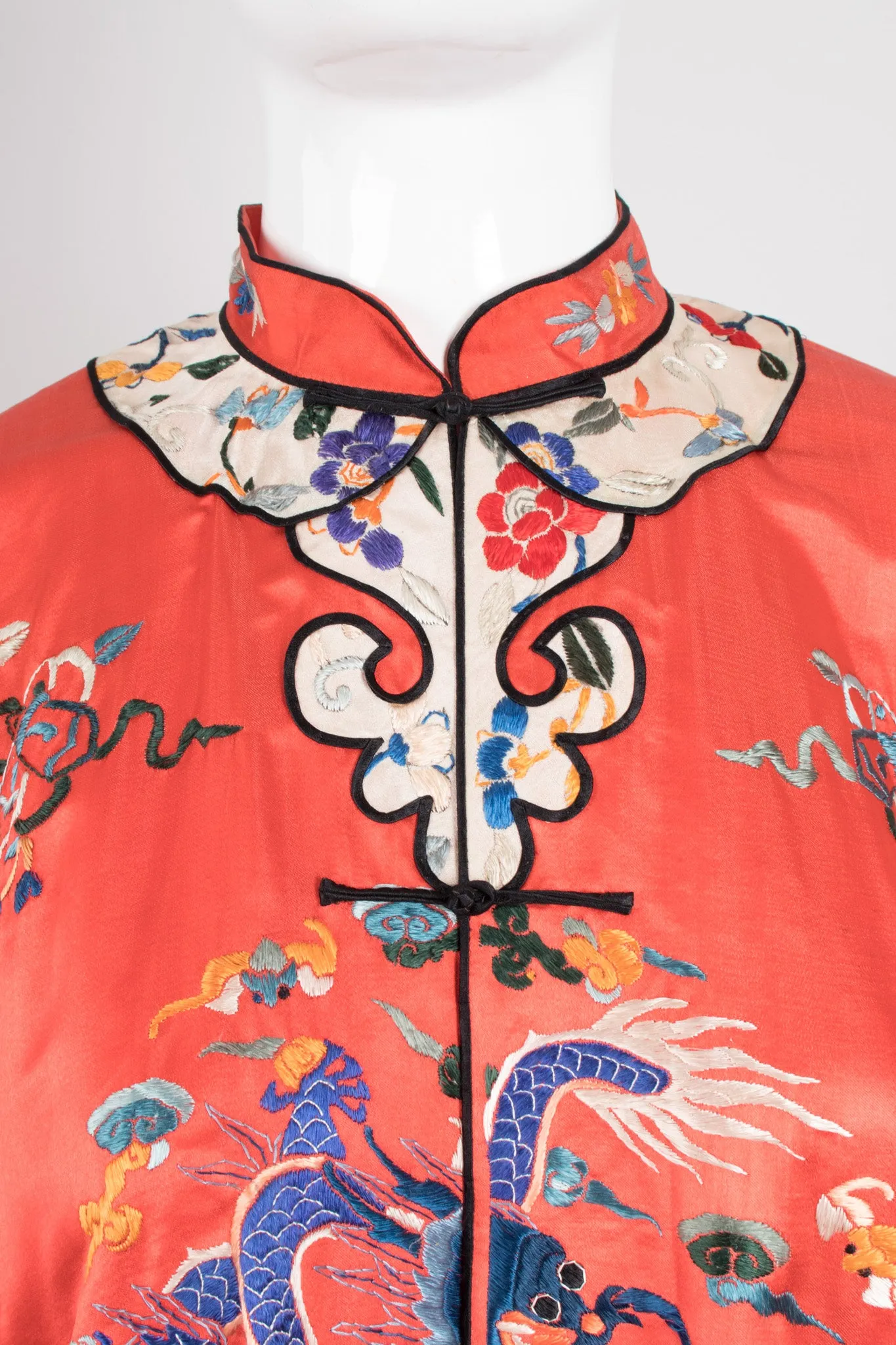 Chinese Dragon Carp Embroidered Jacket