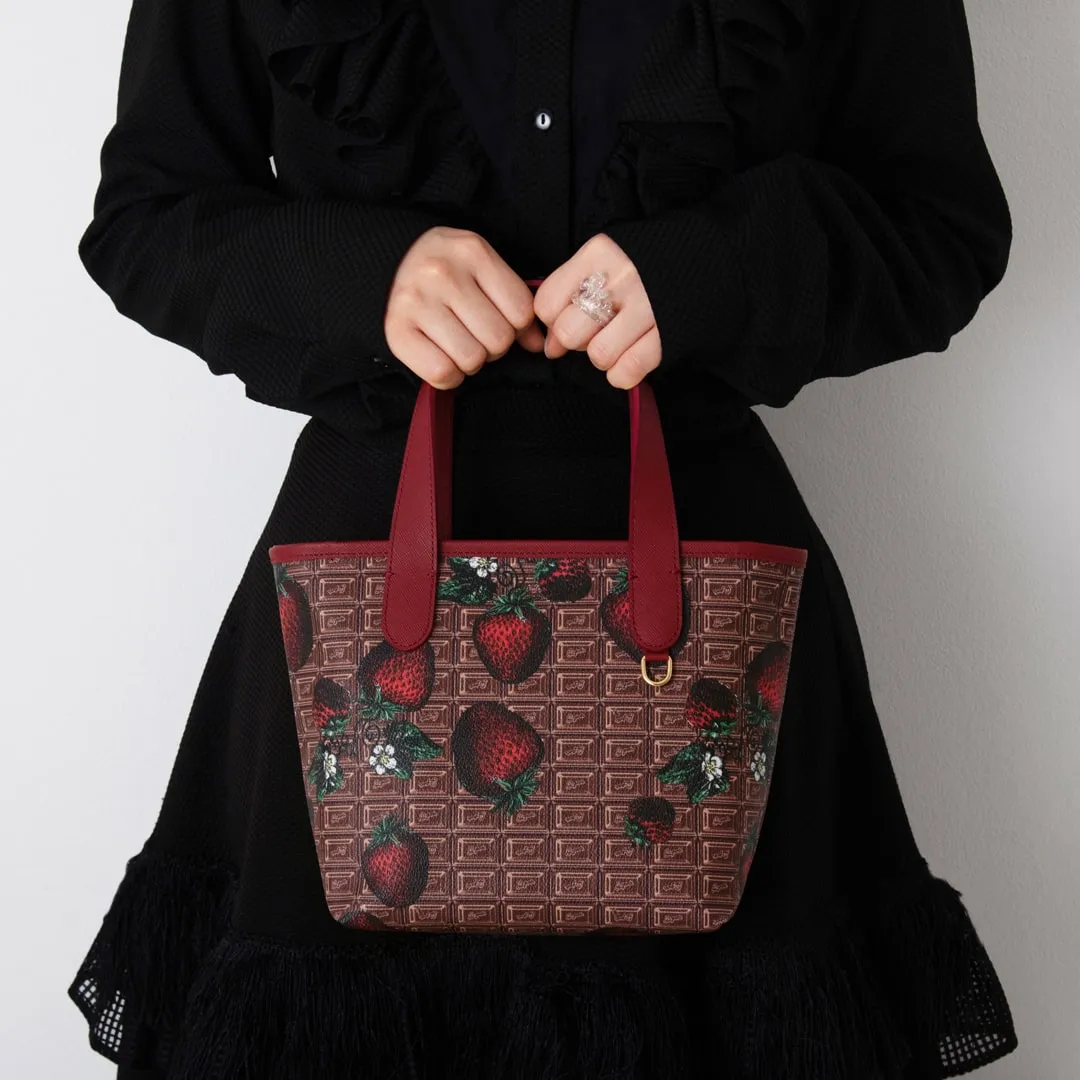 Chocolate × Strawberry Mini Tote Bag【Japan Jewelry】