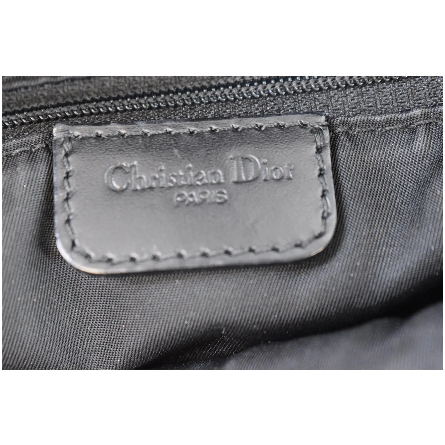 CHRISTIAN DIOR Saddle Oblique Jacquard Shoulder Bag Black - 15% OFF