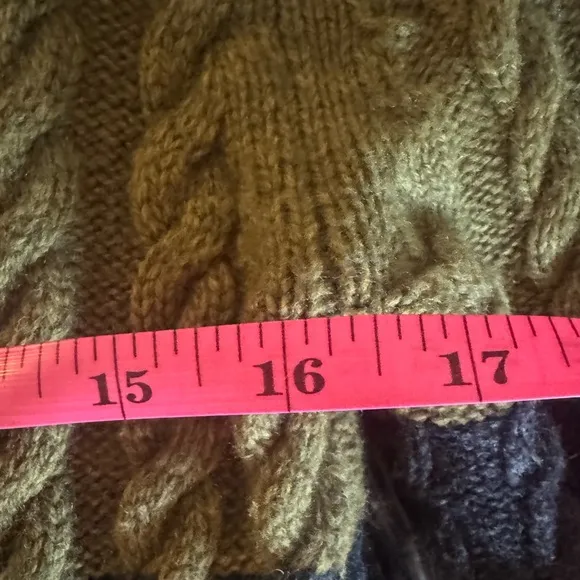 Club Monaco Unisex Modern Cable Crew Knit Long Sleeve Sweater Size S