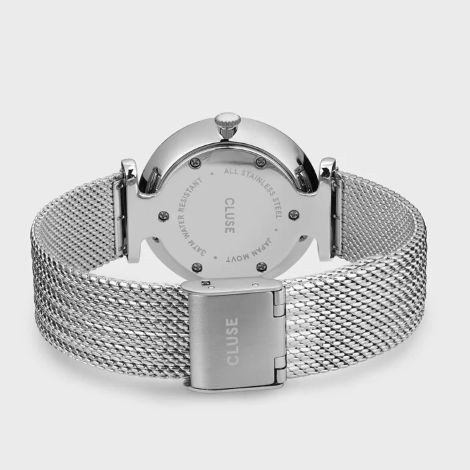 Cluse Triomphe Silver Mesh Watch