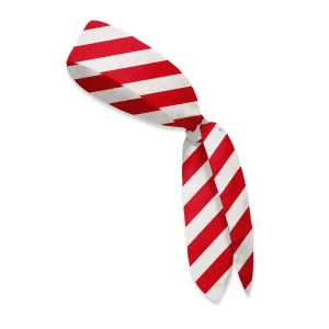 Collegiate Red and Silver - Hair Scarf