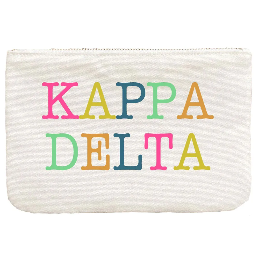 Colorblock Cosmetic Bag