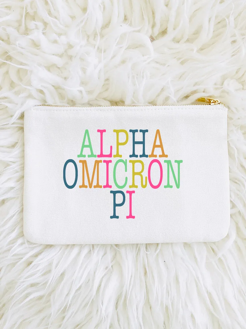 Colorblock Cosmetic Bag