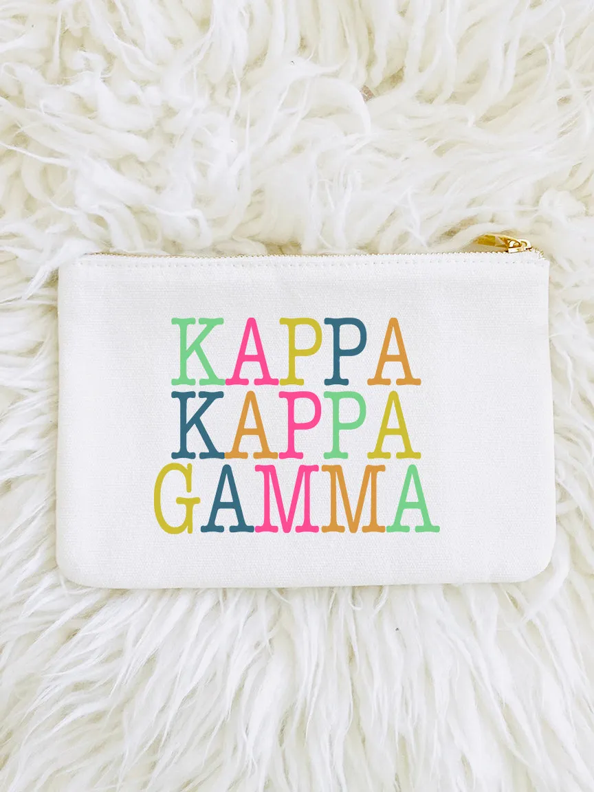 Colorblock Cosmetic Bag