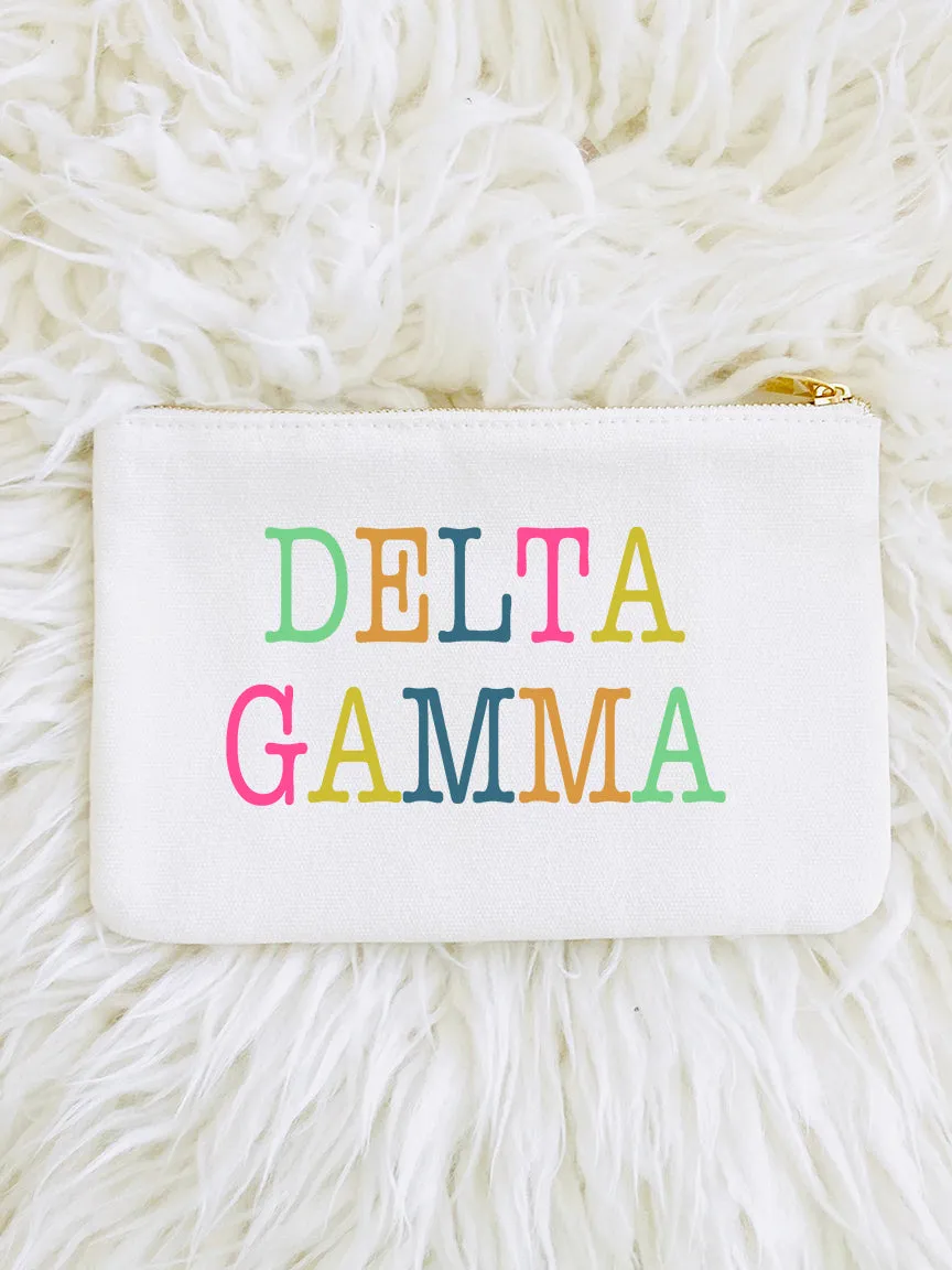 Colorblock Cosmetic Bag