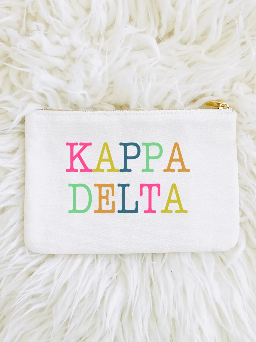 Colorblock Cosmetic Bag