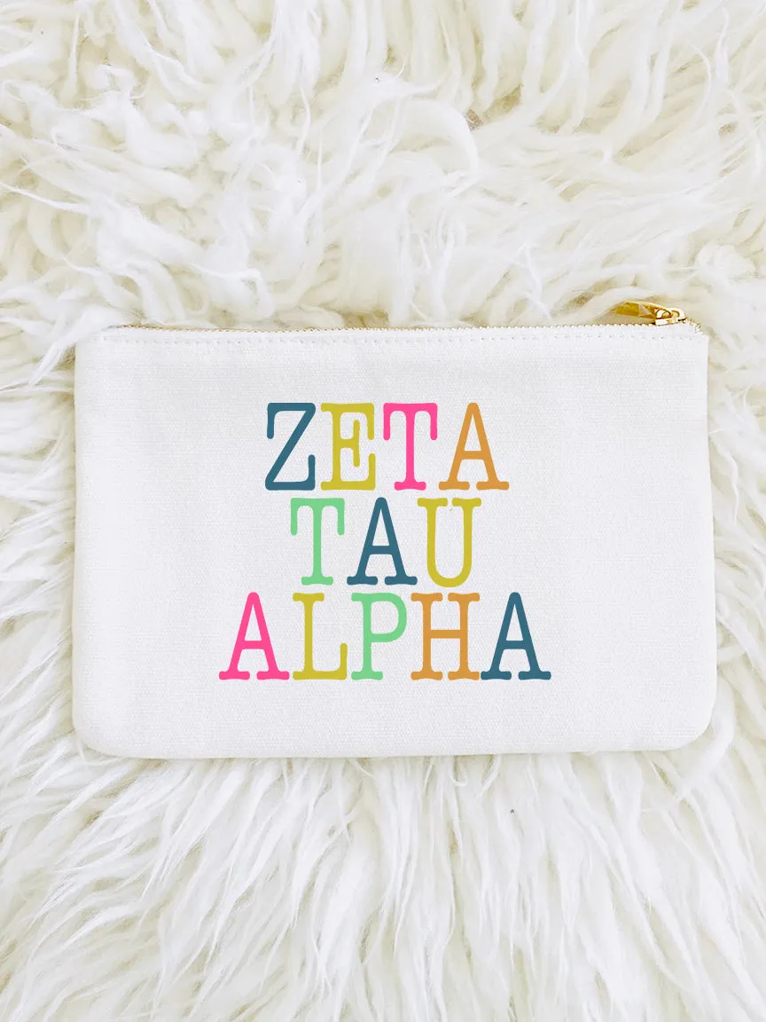 Colorblock Cosmetic Bag