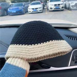 Colorblock Wool Fisherman Hat UB3224
