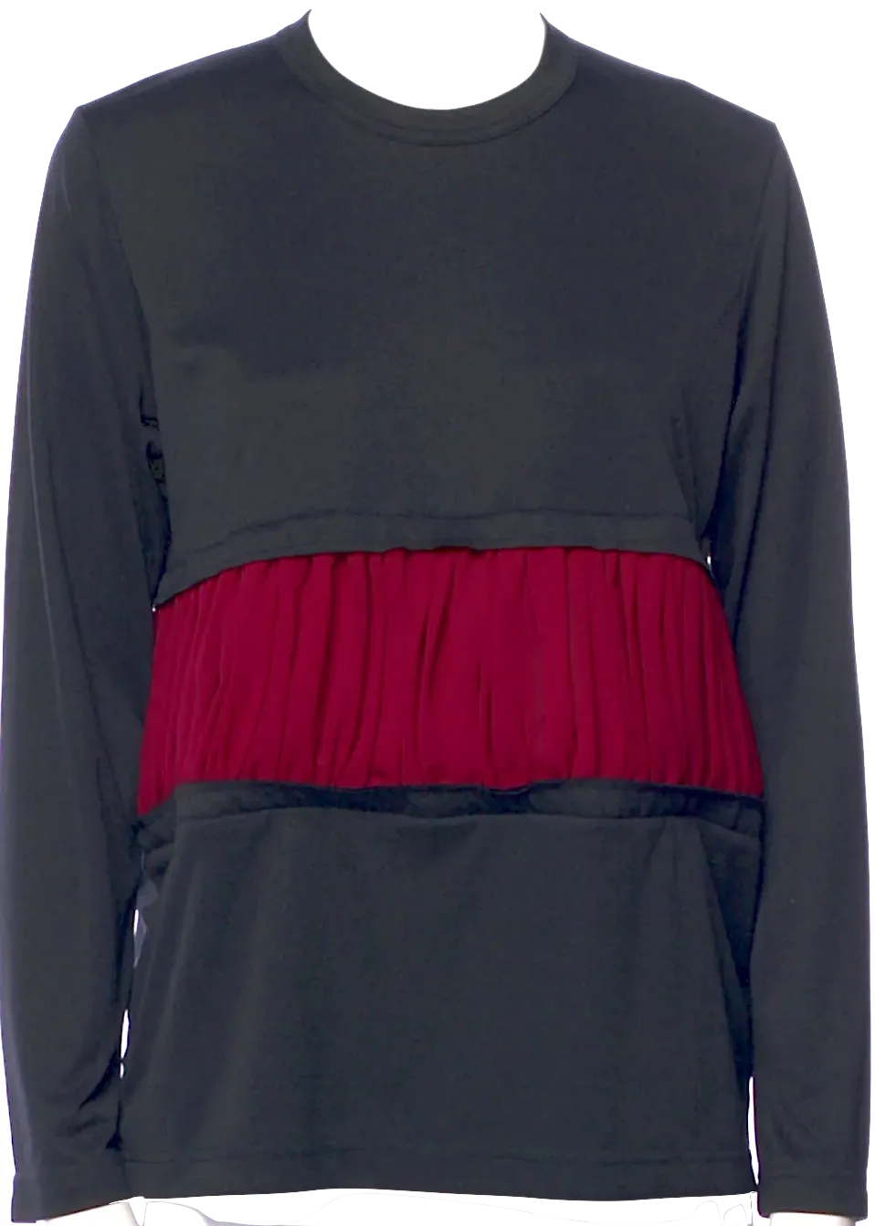 Comme des Garçons Japan.  Colorblock Pattern Crew Neck Top