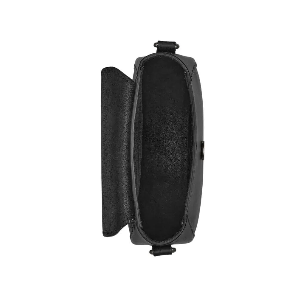 Cross Body Bag Leather Black