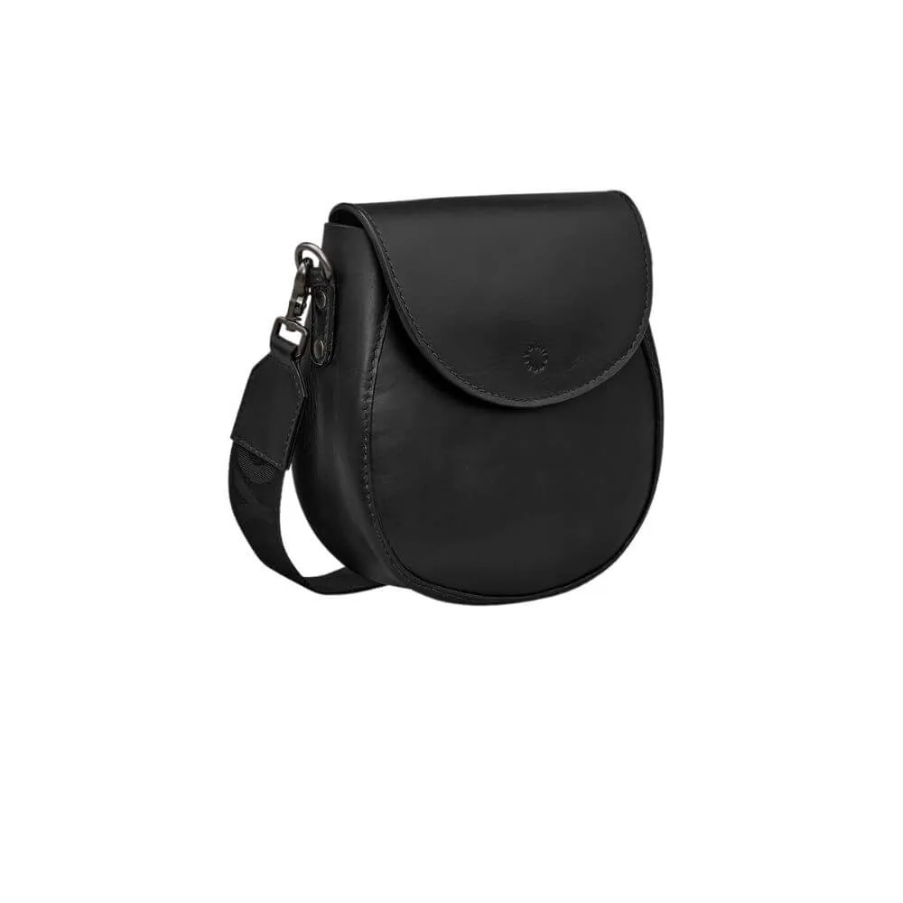 Cross Body Bag Leather Black