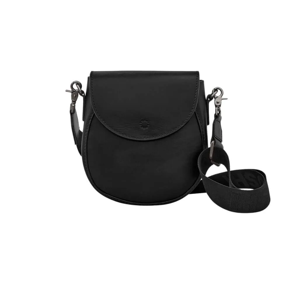 Cross Body Bag Leather Black