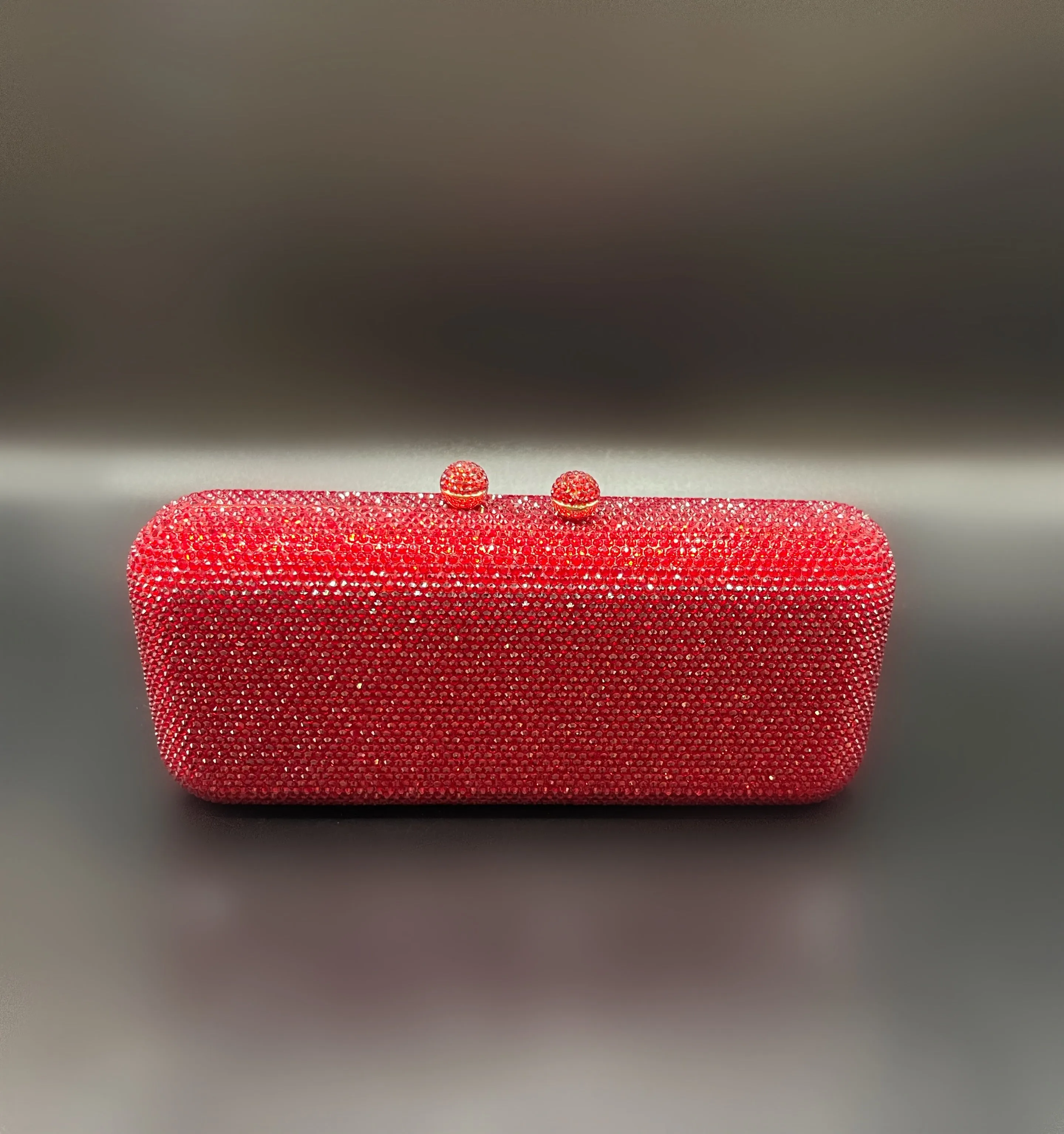 Crystal Clutch Ruby Red