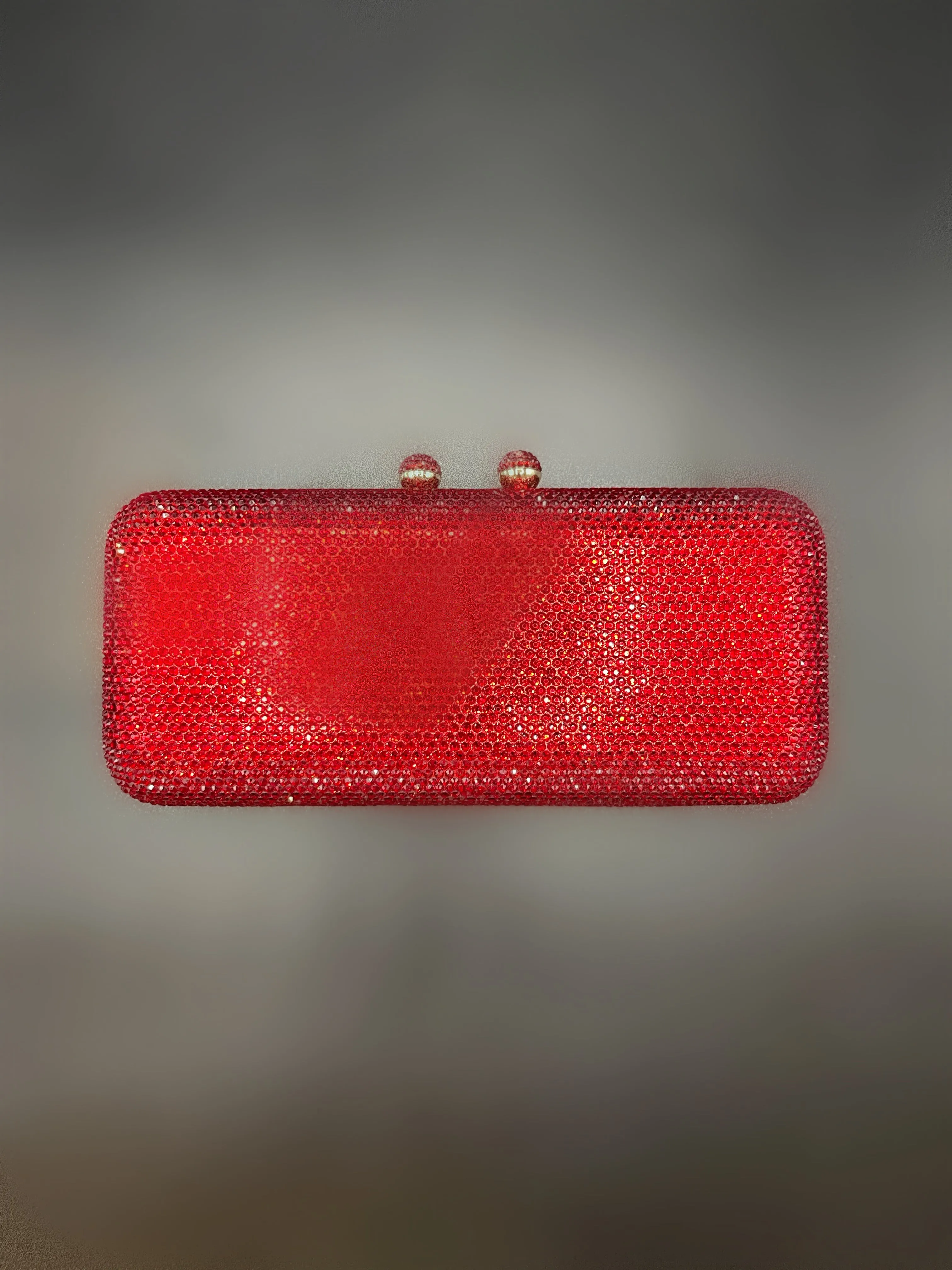 Crystal Clutch Ruby Red