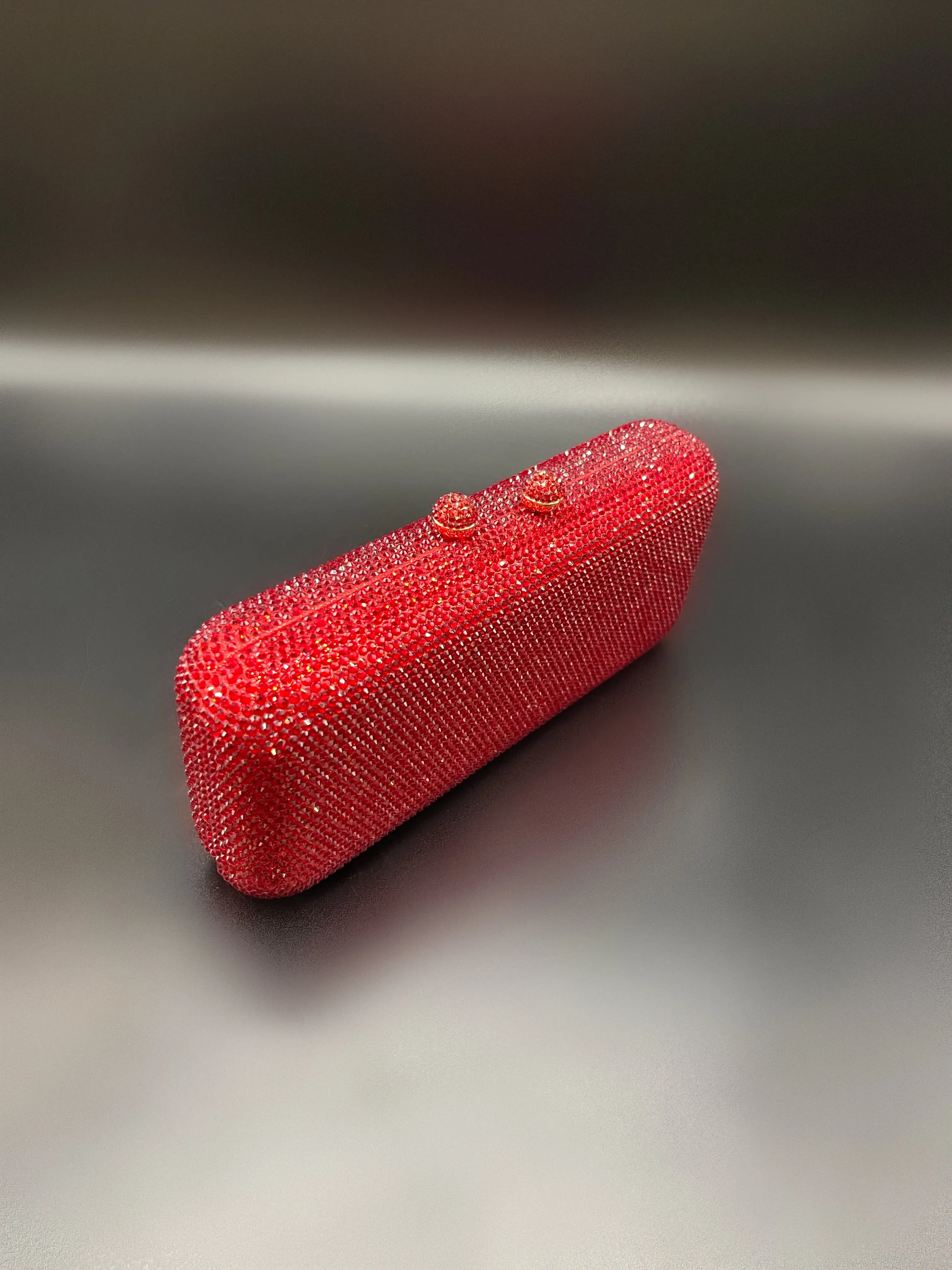 Crystal Clutch Ruby Red
