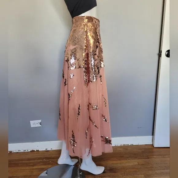 Dixie Lightning Bolt Midi Skirt, VGUC, Size 8