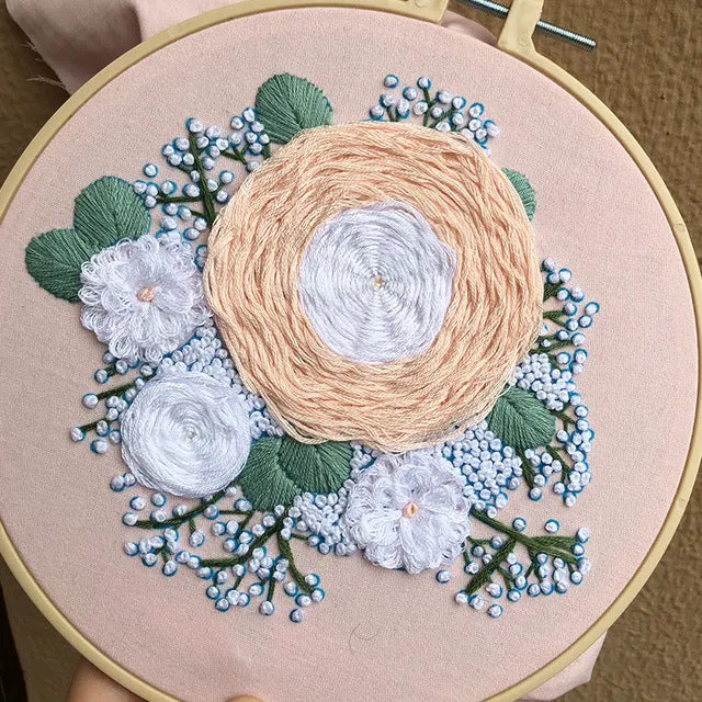 DIY Embroidery Hoop Decor - Flower