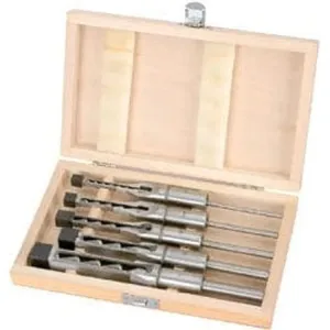 Draper Hollow Square Mortice Chisel And Bit Set (5 Piece) Dr-40406